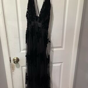 Black dress open back!!!